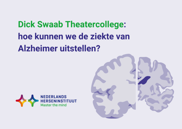 Dick Swaab Theatercollege: hoe kunnen we de ziekte van Alzheimer uitstellen?